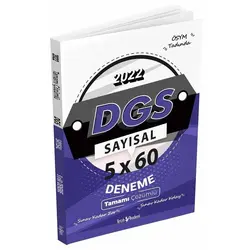 2022 DGS Sayısal 5 Deneme Çözümlü Tercih Akademi Yayınları