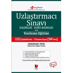 Uzlaştırmacı Sınavı Hazırlık Soru Bankası ve Yenileme Eğitimi - Abdulkadir Anaç - Adalet Yayınevi