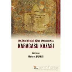 Tanzimat Dönemi Nüfus Sayımlarında Karacasu Kazası - Mehmet Başaran - Kriter Yayınları