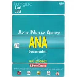 Tonguç 8.Sınıf Artık Netler Artıyor 1.Dönem LGS Denemesi