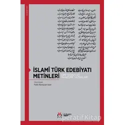 İslami Türk Edebiyatı Metinleri - Fatih Ramazan Süer - DBY Yayınları