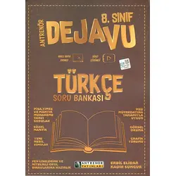 8.Sınıf Türkçe Dejavu Soru Bankası Antrenör Yayınları