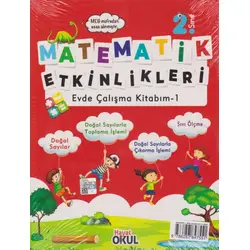 Hayat Okul 2. Sınıf Matematik Etkinlikleri Evde Çalışma Kitabı 4 Kitap Set