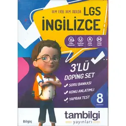 8.Sınıf LGS İngilizce 3lü Doping Set Tambilgi Yayınları