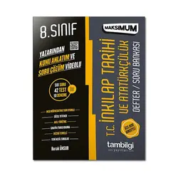 8.Sınıf T.C İnkılap Tarihi Ve Atatürkçülük Defter/Soru Bankası Tambilgi Yayınları