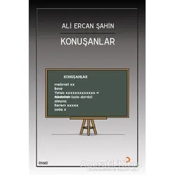 Konuşanlar - Ali Ercan Şahin - Cinius Yayınları