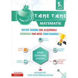 5.Sınıf Yeşil Defter Tadında Tane Tane Matematik Nartest Yayınları