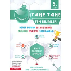 5.Sınıf Yeşil Defter Tadında Tane Tane Fen Bilimleri Nartest Yayınları