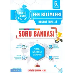 5.Sınıf Mavi Fen Bilimleri Soru Bankası Nartest Yayınları