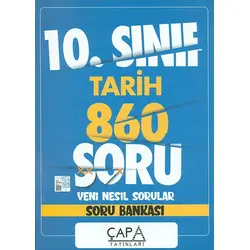 10.Sınıf Tarih Soru Bankası Çapa Yayınları