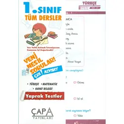 1.Sınıf Tüm Dersler Yaprak Test Çapa Yayınları