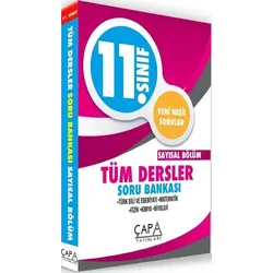 Çapa 2021 11. Sınıf Tüm Dersler Sayısal Soru Bankası