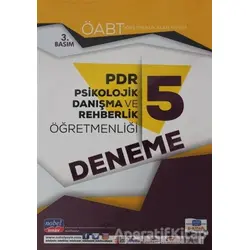 ÖABT PDR Psikolojik Danışma ve Rehberlik Öğretmenliği Öğretmenlik Alan Bilgisi 5 Deneme