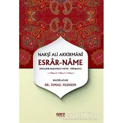 Esrar-Name - Nakşı Ali Akkirmanı - İsmail Yıldırım - Gece Kitaplığı