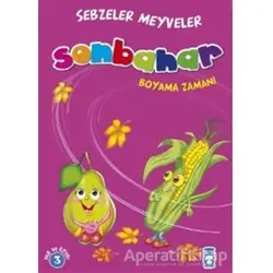 Sonbahar Boyama Zamanı - Sebzeler Meyveler - Gökhan Gülkan - Timaş Çocuk