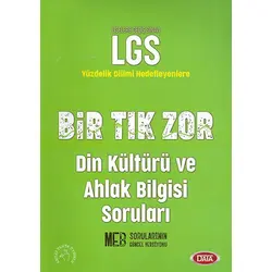 LGS Bir Tık Zor Din Kültürü ve Ahlak Bilgisi Soruları Data Yayınları
