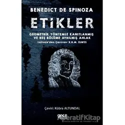 Etikler - Benedict De Spinoza - Gece Kitaplığı