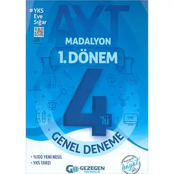 Madalyon AYT 1.Dönem 4lü Deneme Gezegen Yayıncılık