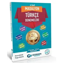 Gezegen 6. Sınıf Türkçe Madalyon 20 Deneme
