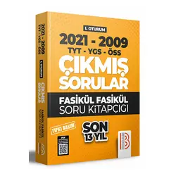 Benim Hocam 2009-2021 YKS 1. Oturum Son 13 Yıl Tıpkı Basım Fasikül Fasikül Çıkmış Sorular