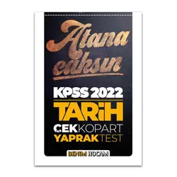 Benim Hocam 2022 KPSS Tarih Çek Kopart Yaprak Test