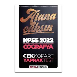 Benim Hocam 2022 KPSS Coğrafya Çek Kopart Yaprak Test