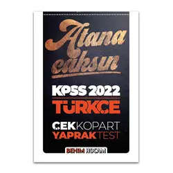 Benim Hocam 2022 KPSS Türkçe Çek Kopart Yaprak Test