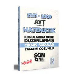 Benim Hocam 2009-2021 AYT Matematik Son 13 Yıl Tıpkı Basım Çözümlü Çıkmış Sorular
