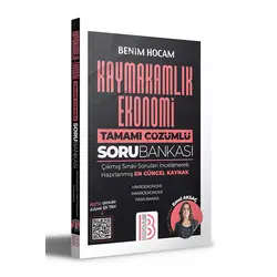 Benim Hocam 2022 Kaymakamlık Ekonomi Tamamı Çözümlü Soru Bankası