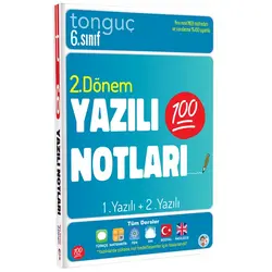 Tonguç Akademi 6. Sınıf Yazılı Notları 2. Dönem 1 ve 2. Yazılı