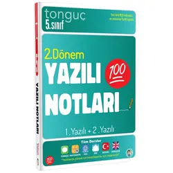 Tonguç Akademi 5. Sınıf Yazılı Notları 2. Dönem 1 ve 2. Yazılı