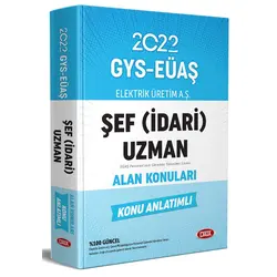 Data Elektrik Üretim AŞ (EÜAŞ) GYS Şef (İdari) Uzman Alan Konuları Konu Anlatımlı