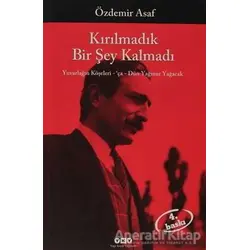 Kırılmadık Bir Şey Kalmadı - Özdemir Asaf - Yapı Kredi Yayınları