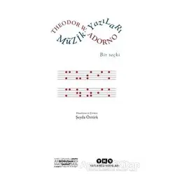 Müzik Yazıları - Bir Seçki - Theodor W. Adorno - Yapı Kredi Yayınları