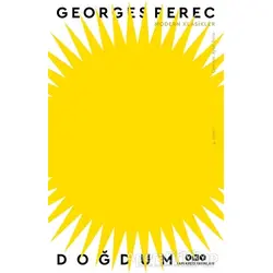 Doğdum - Georges Perec - Yapı Kredi Yayınları