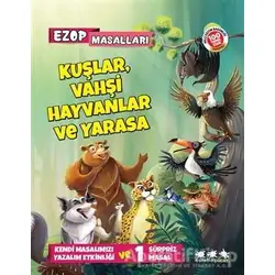 Kuşlar, Vahşi Hayvanlar Ve Yarasa - Ezop Masalları - E. Murat Yığcı - Caretta Yayıncılık