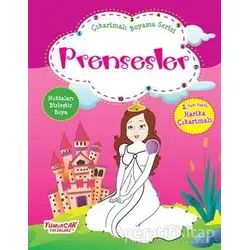 Prensesler - Çıkartmalı Boyama Serisi - Kolektif - Yumurcak Yayınları
