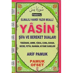 Fihristli Elmalılı Hamdi Yazır Mealli Yasin Şifa ve Bereket Duaları (Yas-133)