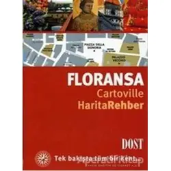 Floransa Cartoville Harita Rehber - Delphine Laurent - Dost Kitabevi Yayınları