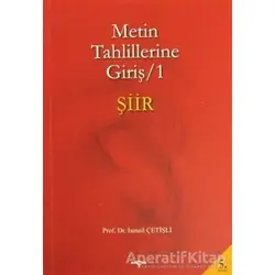 Metin Tahlillerine Giriş 1 - Şiir - İsmail Çetişli - Akçağ Yayınları
