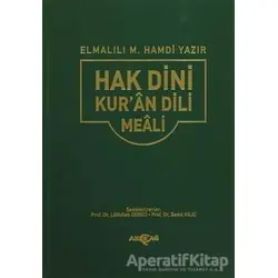 Hak Dini Kur’an Dili Meali (Orta Boy) - Elmalılı Muhammed Hamdi Yazır - Akçağ Yayınları