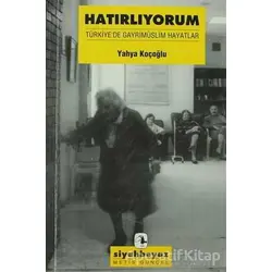 Hatırlıyorum - Yahya Koçoğlu - Metis Yayınları