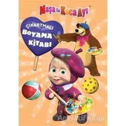 Maşa ile Koca Ayı Çıkartmalı Boyama Kitabı - Kolektif - Doğan Egmont Yayıncılık