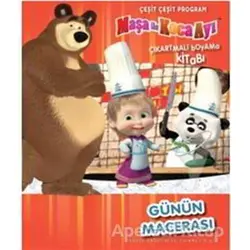 Maşa İle Koca Ayı Günün Macerası Çeşit Çeşit Program - Çıkartmalı Boyama