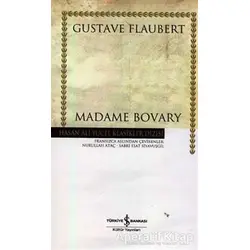 Madame Bovary - Gustave Flaubert - İş Bankası Kültür Yayınları