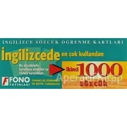 İngilizcede İkinci 1000 Sözcük Kartları - Kolektif - Fono Yayınları
