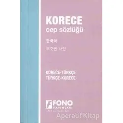 Korece Türkçe - Türkçe Korece Cep Sözlüğü - Mehmet Ölçer - Fono Yayınları