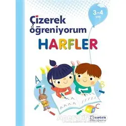 Harfler - Çizerek Öğreniyorum 3-4 Yaş - Kolektif - Uçanbalık Yayıncılık