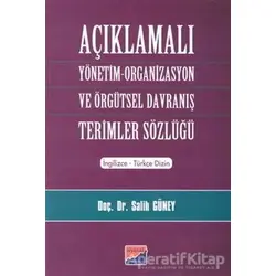 Açıklamalı Yönetim-Organizasyon ve Örgütsel Davranış Terimler Sözlüğü