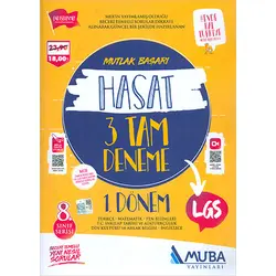 8.Sınıf 1.Dönem LGS Hasat 3 Tam Deneme Muba Yayınları